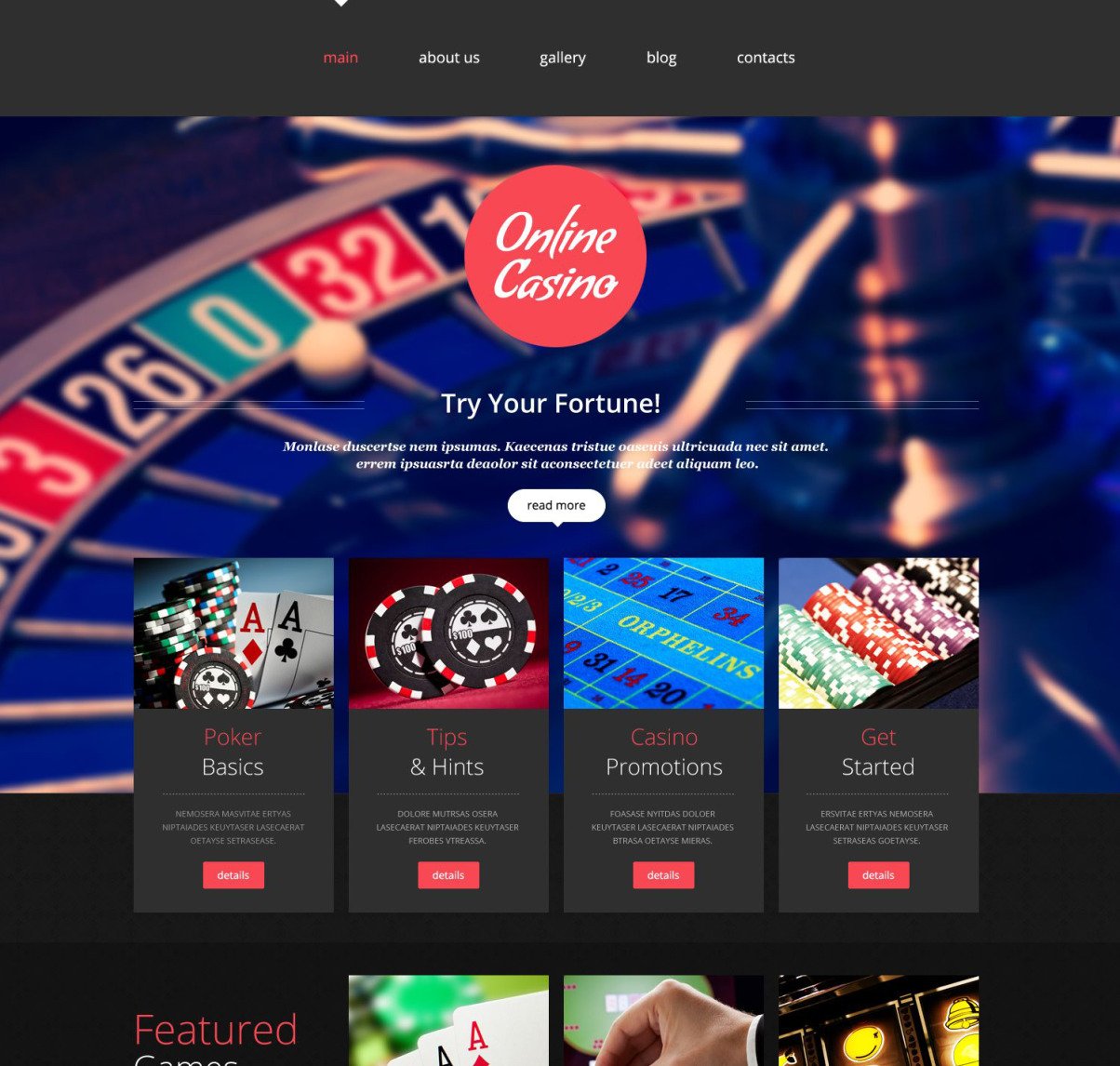 Casino Website