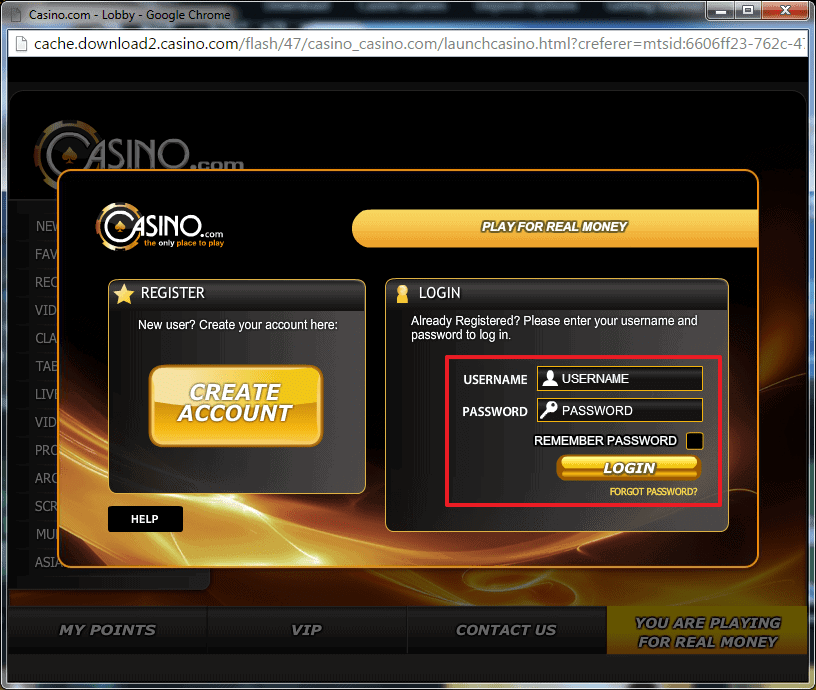 Casino Login