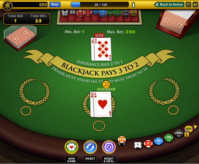 Play Casino Blackjack Online Free