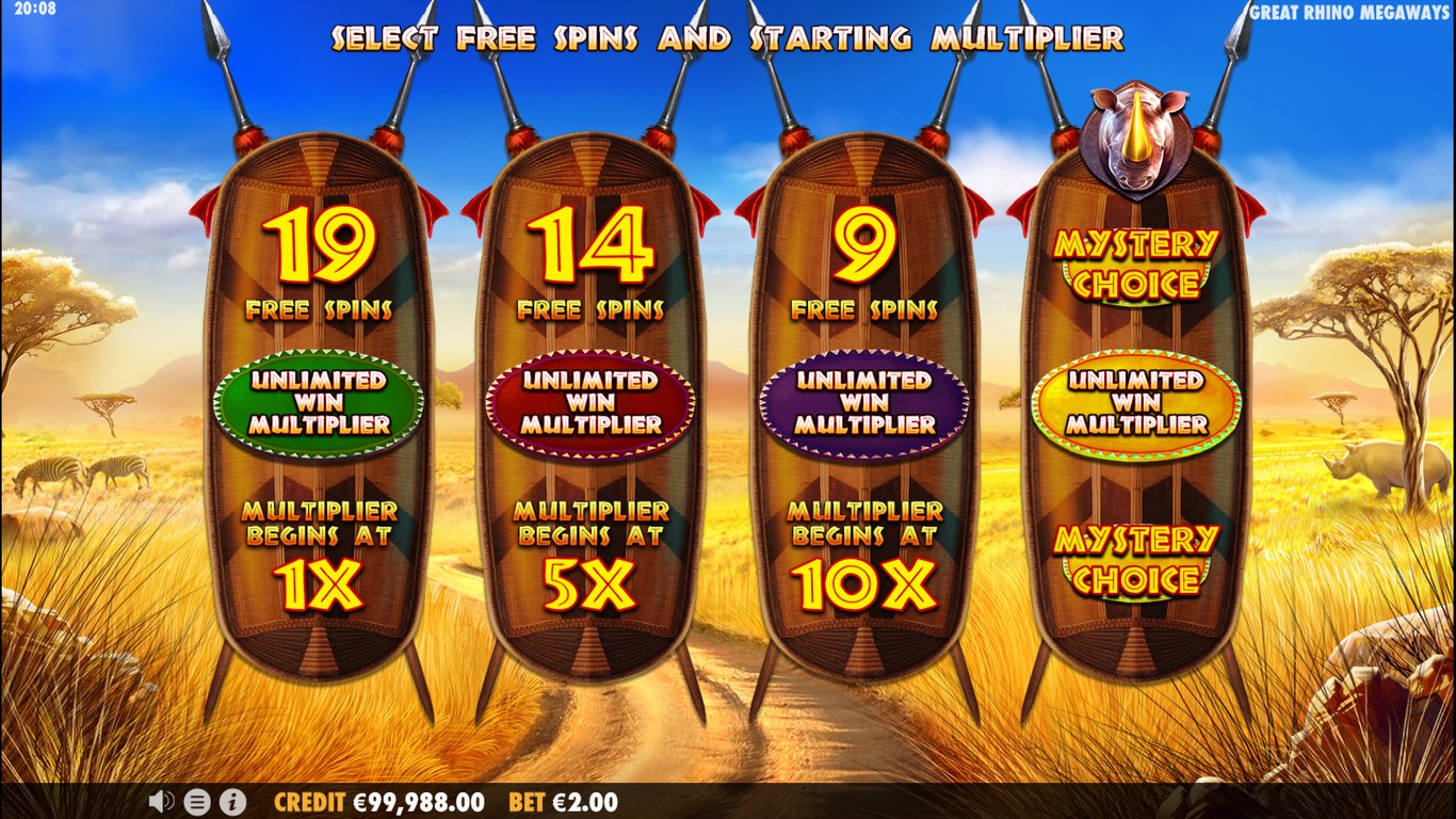 Great Rhino Megaways Slot