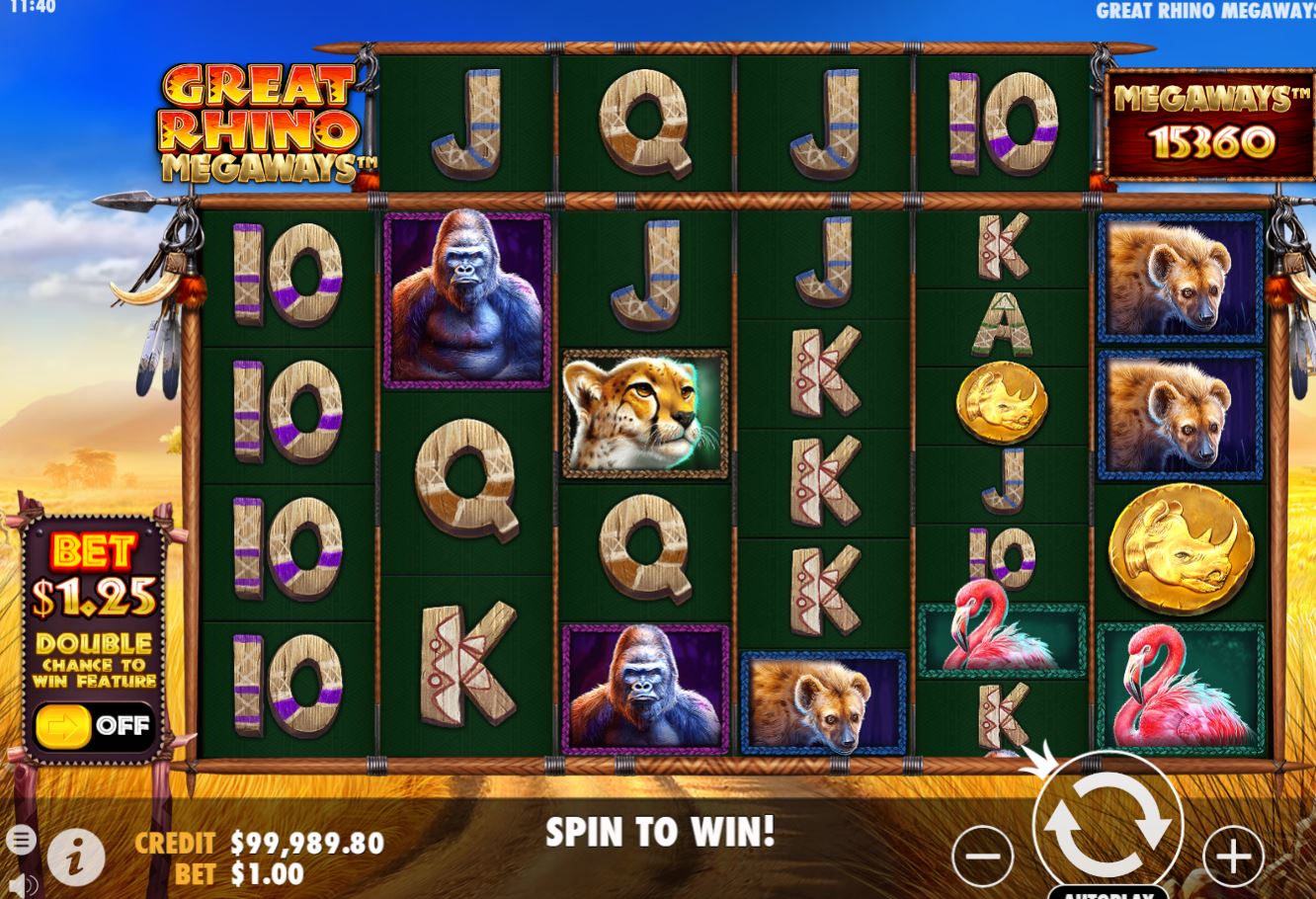 Great Rhino Megaways Slot