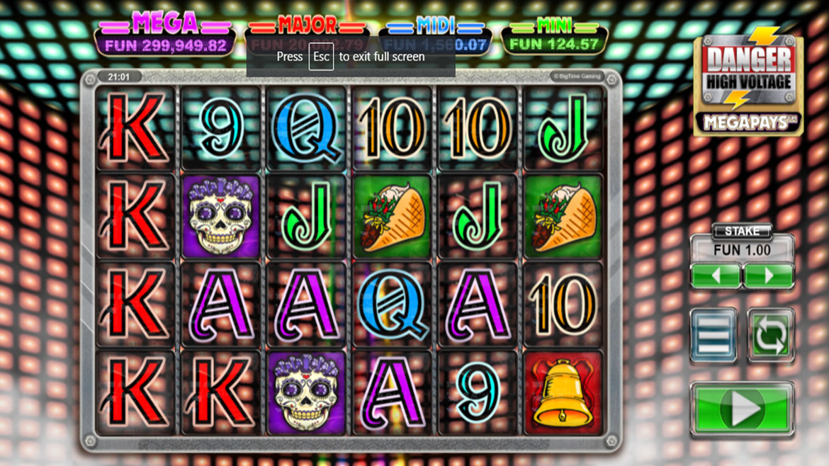 Danger High Voltage Megapays Slot