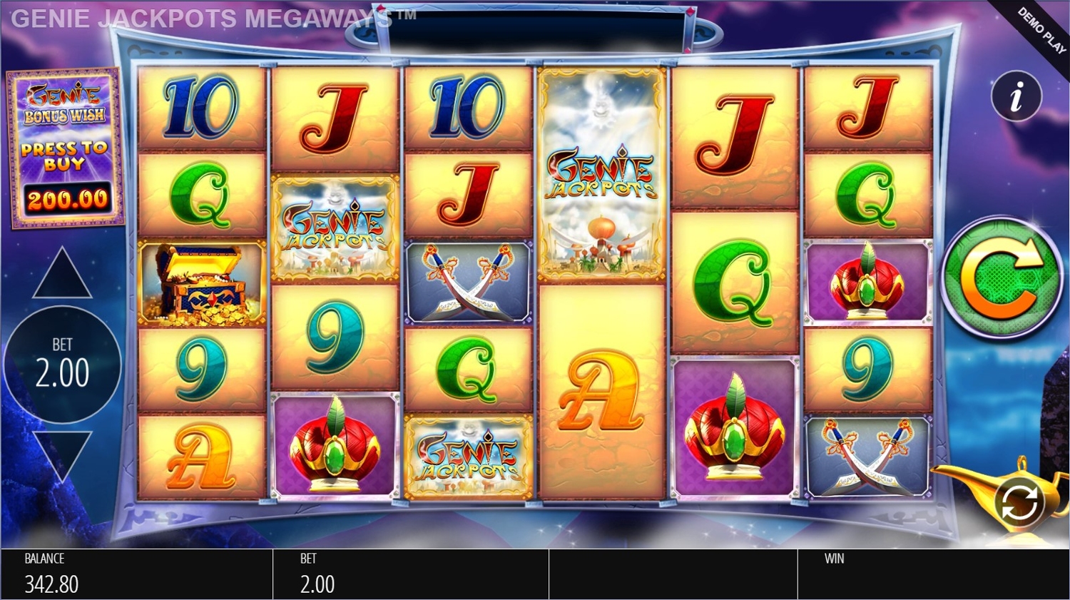 Genie Jackpots Megaways Slot