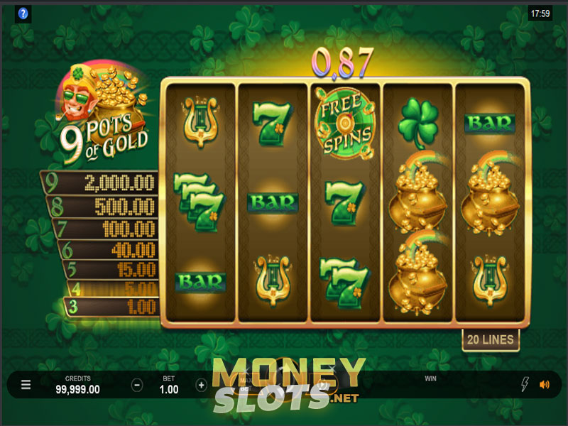 9 Pots Of Gold Slot