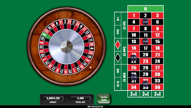 20p Roulette Casino